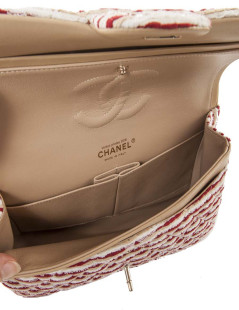 Sac CHANEL timeless chaine bijou perles nacrées