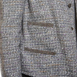 CHANEL 'Paris-Bombay' jacket in gray tweed size 38EU