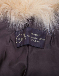 GA fur sleeveless vest