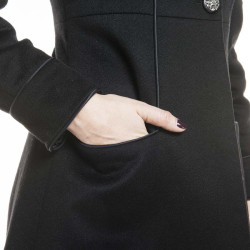 Manteau CHANEL T 34 FR "Paris-Moscou" cachemire noir