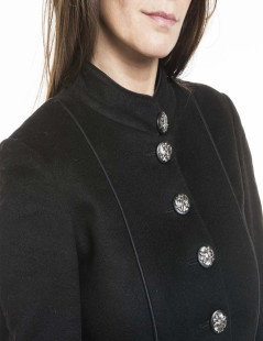 CHANEL T 34 en "Paris-Moscow" black cashmere coat