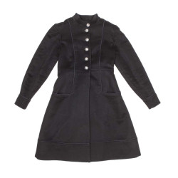 Manteau CHANEL T 34 FR "Paris-Moscou" cachemire noir