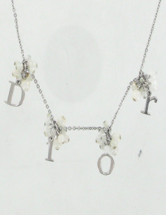 Collier DIOR perles blanches