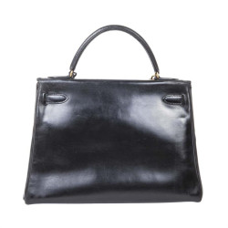  reparation Sac Kelly 32 HERMES cuir box noir