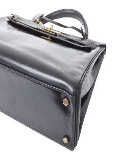  reparation Sac Kelly 32 HERMES cuir box noir