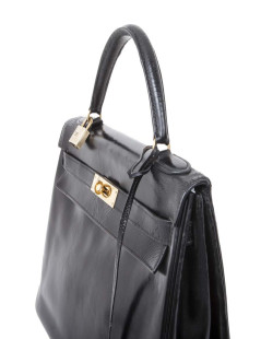  reparation Sac Kelly 32 HERMES cuir box noir