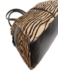 FENDI goatskin bag with a zebra pattern