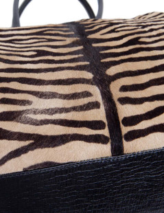 FENDI goatskin bag with a zebra pattern