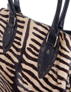 FENDI goatskin bag with a zebra pattern