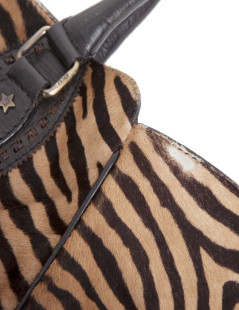 FENDI goatskin bag with a zebra pattern