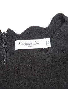 Robe CHRISTIAN DIOR T 36 en cachemire noir