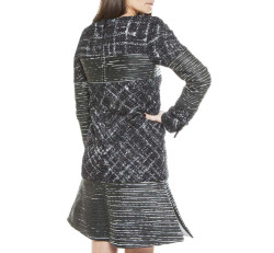 Robe CHANEL cuir et tweed