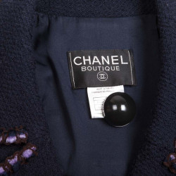 Manteau CHANEL bleu marine 