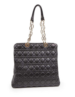 Black lady dior DIOR quilted leather bag