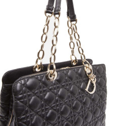 Sac lady dior DIOR cuir matelassé noir 