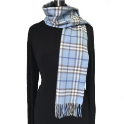 Echarpe BURBERRY bleue en cachemire