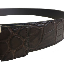 Ceinture HERMES Homme en crocodile porosus