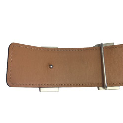 HERMES belt for men in brown crocodile porosus 