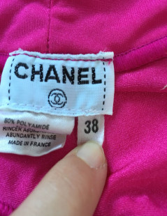  Maillot de bain CHANEL une pièce fuchsia T38