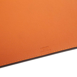 Clipboard HERMES leather taurillon flax/pumpkin