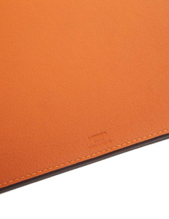 Clipboard HERMES leather taurillon flax/pumpkin