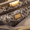 Bag FENDI Peekaboo leather mole and reptile