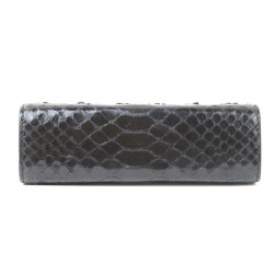 Pochette en python noir ALAIA