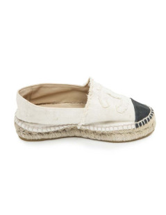 Espadrilles CHANEL T40 toile écrue