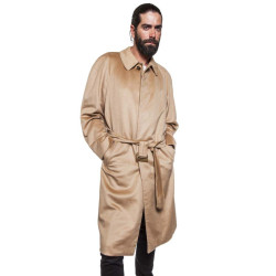 T48 FRANCK NAMANI coat in 100% guanaco