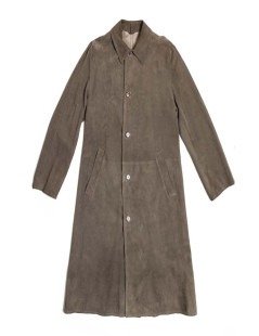 HERMES Trench Coat in Taupe Color Reindeer Size 46