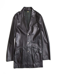 Veste THIERRY MUGLER homme cuir noir