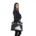 HERMES Birkin 40 in black box leather