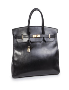 HERMES Birkin 40 in black box leather