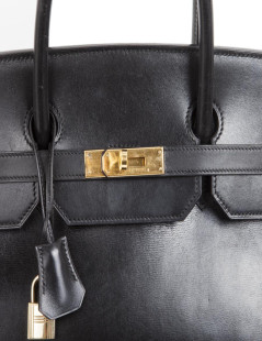 HERMES Birkin 40 in black box leather