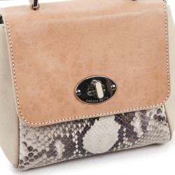 Petit sac JACKIE SMITH bi-matière cuir et python