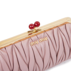 Pochette  clutch MIU MIU rose poudré