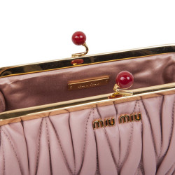 Pochette  clutch MIU MIU rose poudré