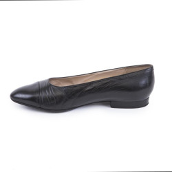 Ballerines CHANEL T 39.5 cuir d'agneau noir