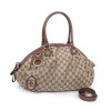 Sac GUCCI toile monogram beige et marron Vintage