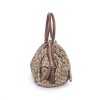 Sac GUCCI toile monogram beige et marron Vintage