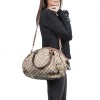 Sac GUCCI toile monogram beige et marron Vintage