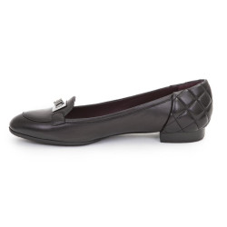 Ballerines CHANEL T 40 fermoir 2.55 cuir noir