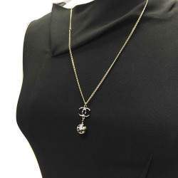 Collier CHANEL pendentif boule 