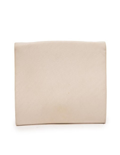 CHRISTIAN DIOR vintage clutch in ivory satin