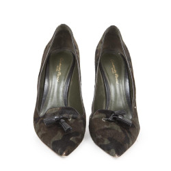 Escarpins GIANVITO ROSSI T40.5 poulain façon camouflage militaire