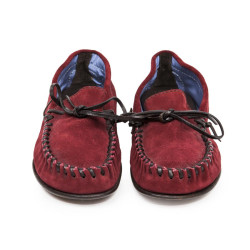 Mocassins TOM FORD T 45.5 rouge en VEAU VELOURS ROUGE CERISE