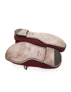 Mocassins TOM FORD T 45.5 rouge en VEAU VELOURS ROUGE CERISE