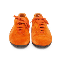 Baskets Homme HERMES T orange en daim