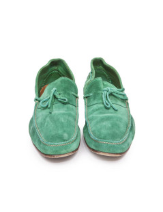 Mocassins Homme HERMES T 44 en daim vert