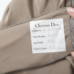 Robe CHRISTIAN DIOR longue ocre